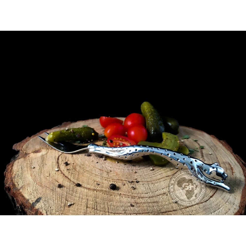 Pickle Fork (175mm) - Cheetah Africa Collection - Diana Carmichael