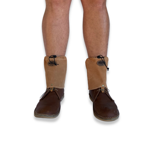 Rogue Short Leather Gaiter - Draw Cord Pig Skin