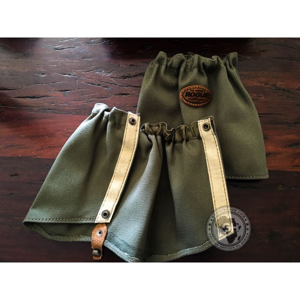 Rogue Short Canvas Gaiter - Velcro Olive
