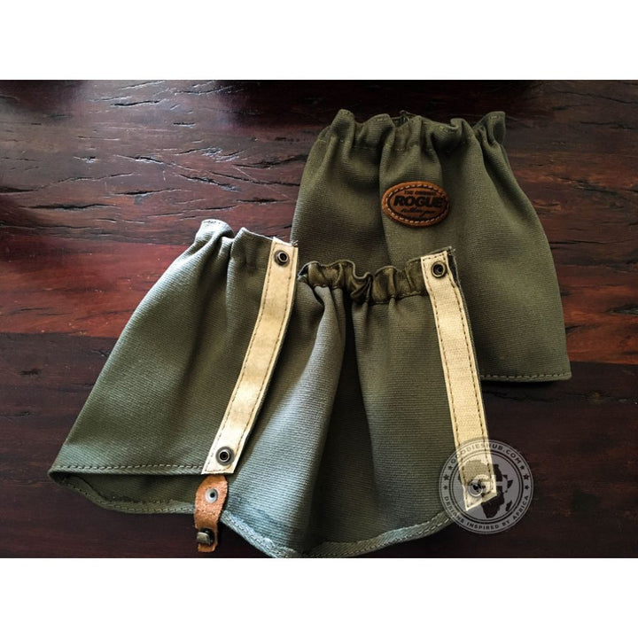 Rogue Short Canvas Gaiter - Velcro Olive