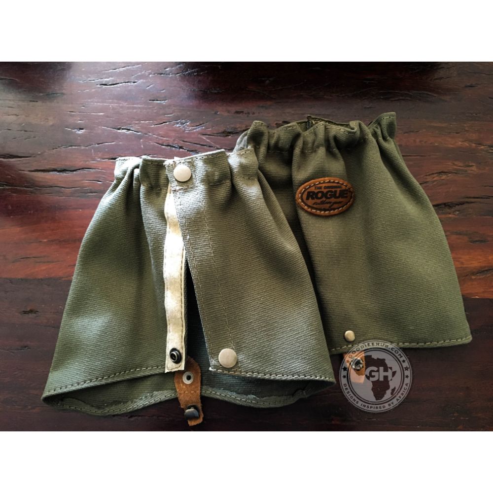 Rogue Short Canvas Gaiter - Velcro Olive