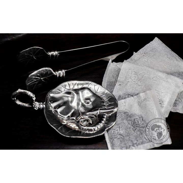 Regal Elephant Teabag Holder &amp; Tongs - Earthangel