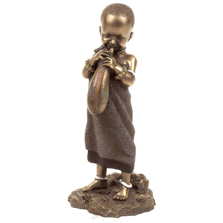 Mtihani African Figurine Bronze Sculpture