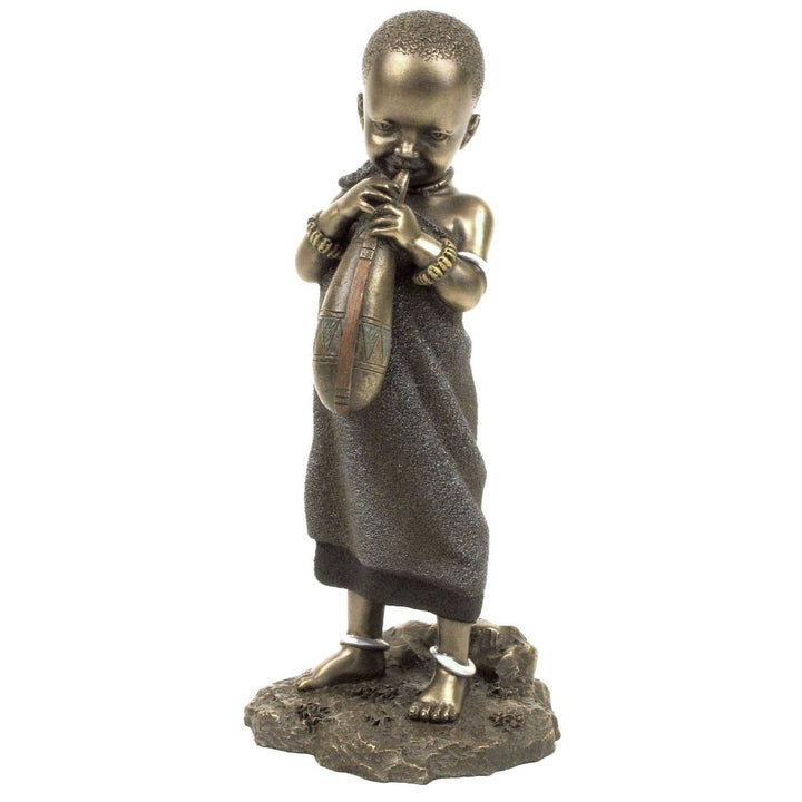 Mtihani African Figurine Bronze Sculpture