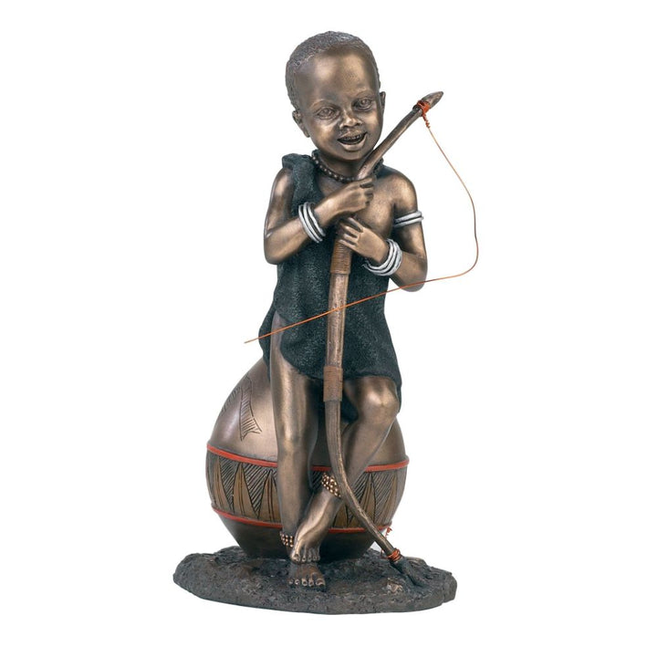 Chezo Mata African Figurine Bronze Sculpture