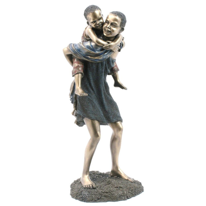 Kwachu African Figurine Bronze Sculpture