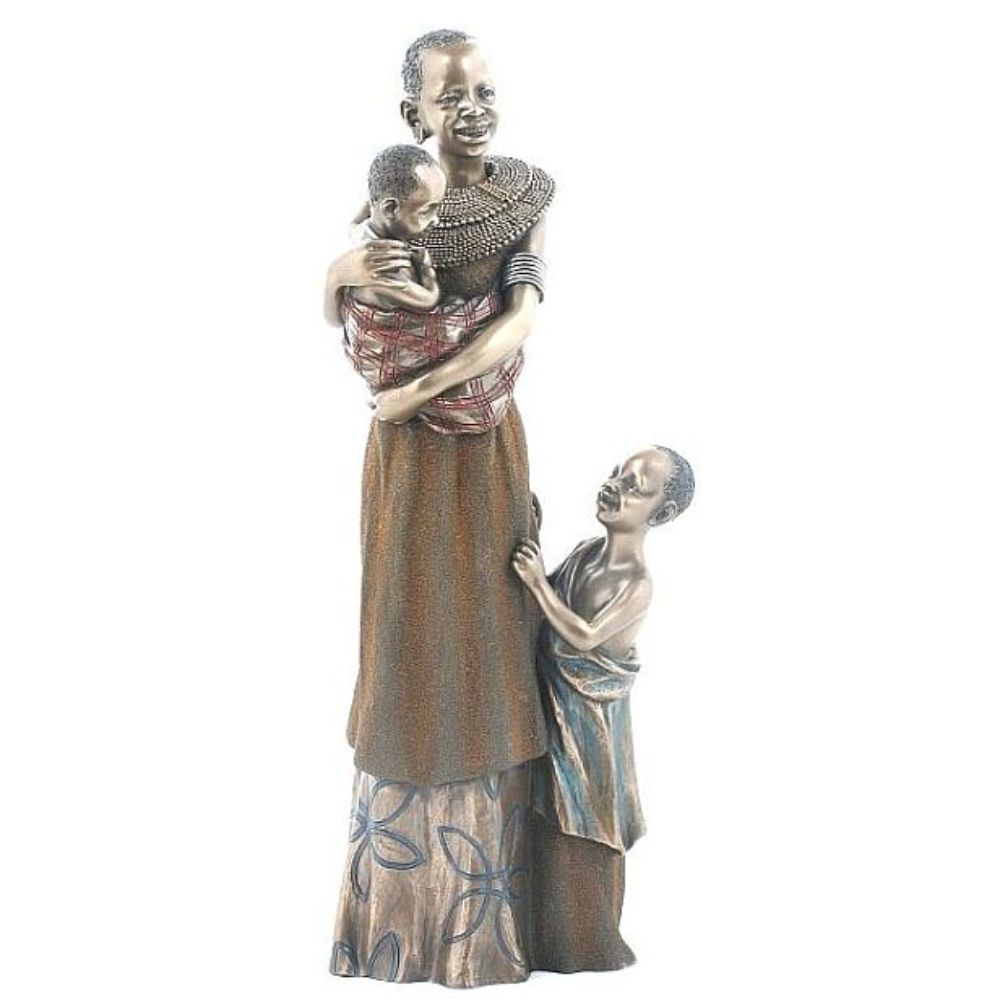 Akina  African Figurine Bronze Sculpture