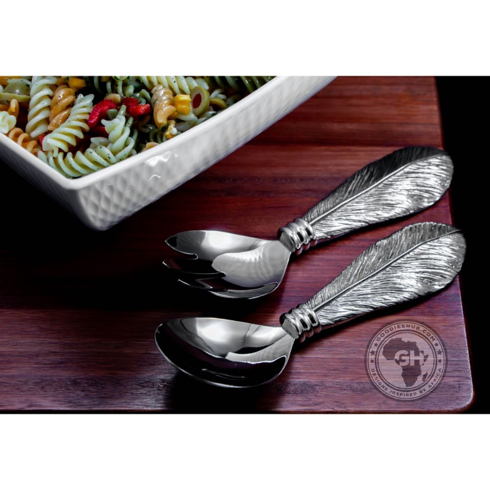 Salad Servers Short 12cm - Usiba Lwe Nyoni Collection - Diana Carmichael