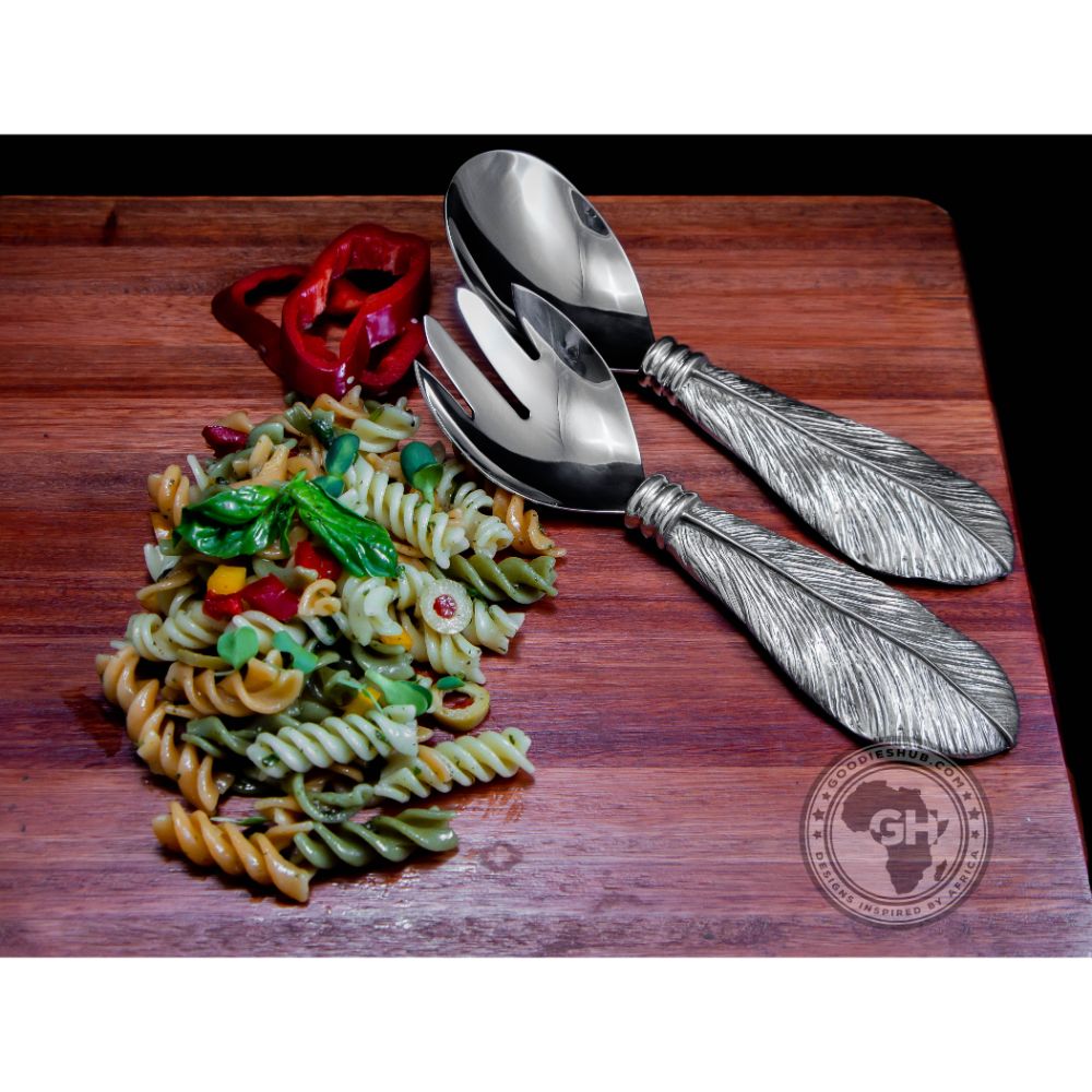 Salad Servers Short 12cm - Usiba Lwe Nyoni Collection - Diana Carmichael
