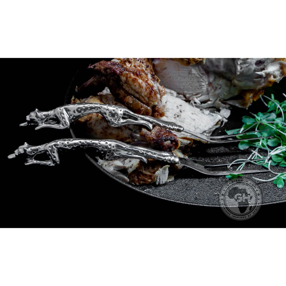 Serving Fork - Cheetah Africa Collection - Diana Carmichael