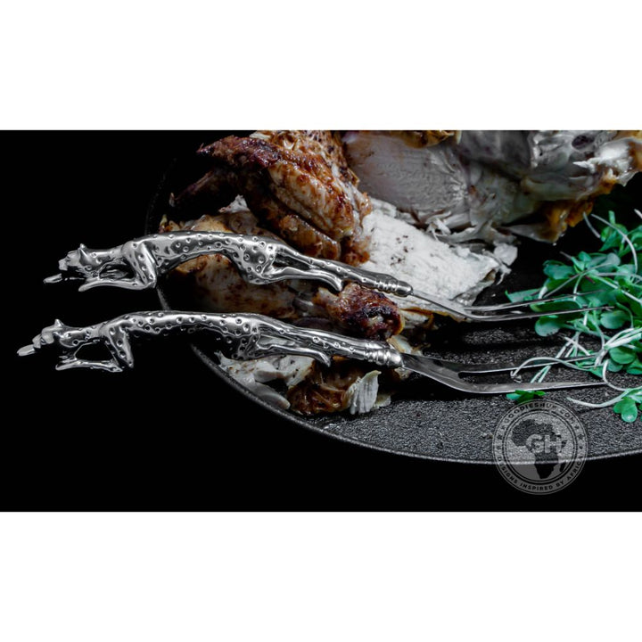 Serving Fork - Cheetah Africa Collection - Diana Carmichael