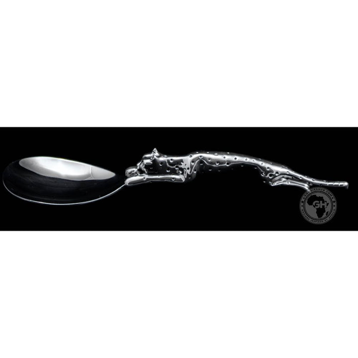 Serving Spoon Small Short (185mm) - Cheetah Africa Collection - Diana Carmichael