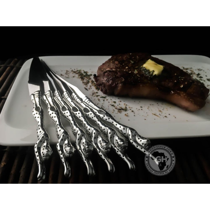 Steak Knife Set of 6 - Cheetah Africa Collection - Diana Carmichael