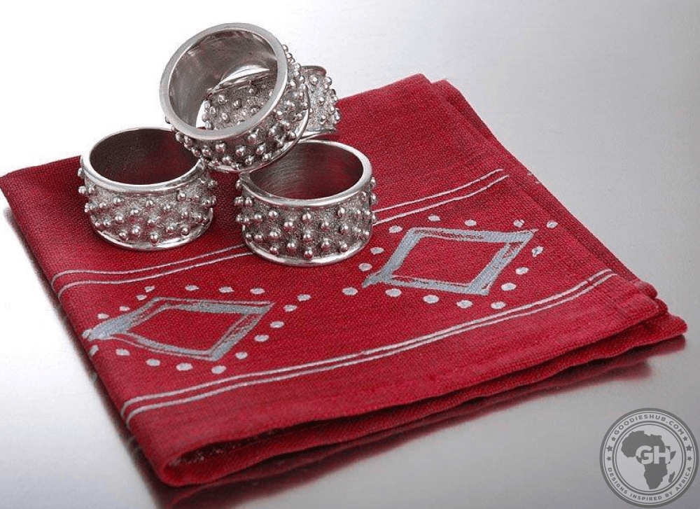 Napkin Ring Studded Set 4 - Studded Collection - Diana Carmichael