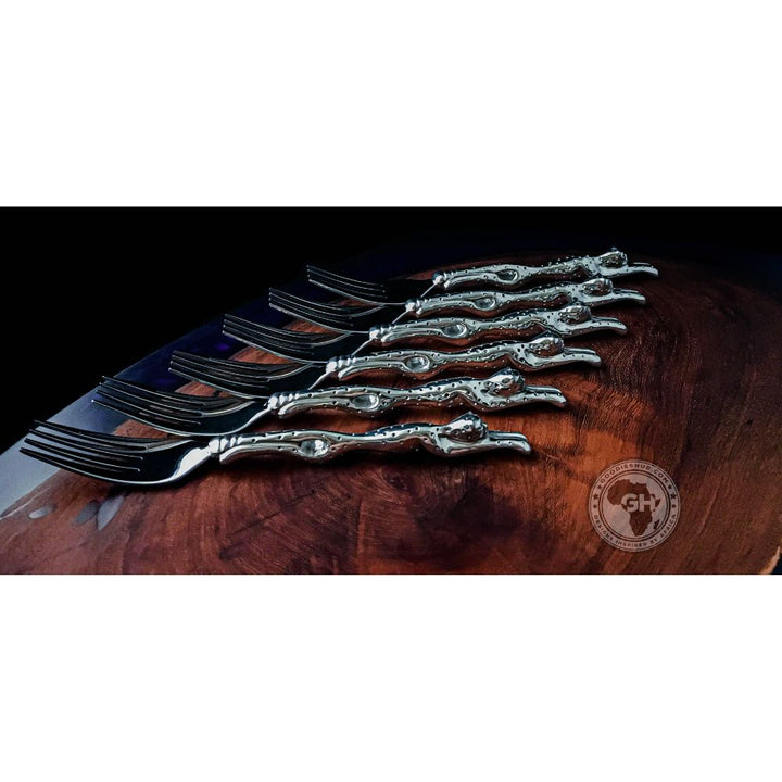 Table Fork Set of 6 - Cheetah Africa Collection - Diana Carmichael
