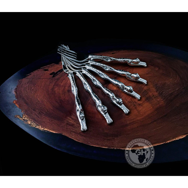 Table Fork Set of 6 - Cheetah Africa Collection - Diana Carmichael
