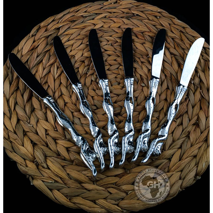 Table knife Set of 6 - Cheetah Africa Collection - Diana Carmichael