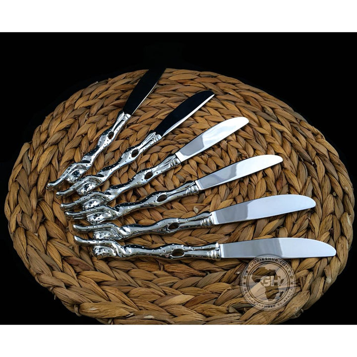 Table knife Set of 6 - Cheetah Africa Collection - Diana Carmichael