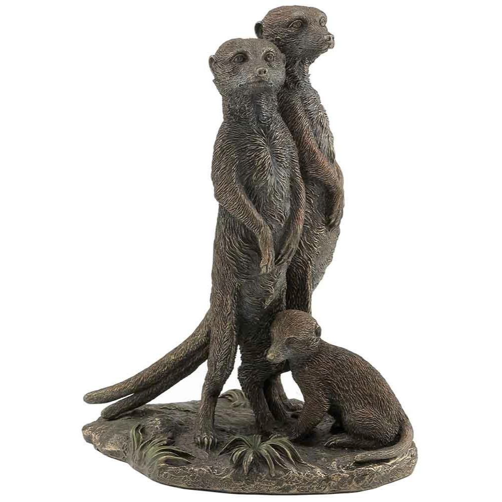 Meerkat Family Bronze Sculpture