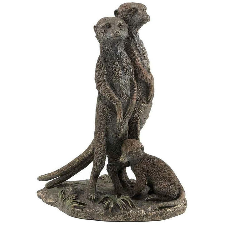 Meerkat Family Bronze Sculpture