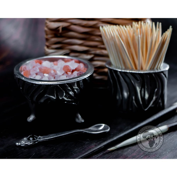 Zebra 3 Legged Pot &amp; Spoon - Earthangel