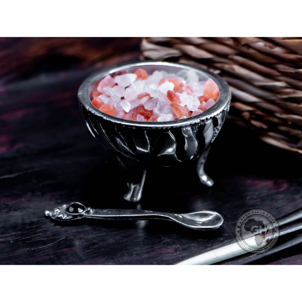 Zebra 3 Legged Pot &amp; Spoon - Earthangel