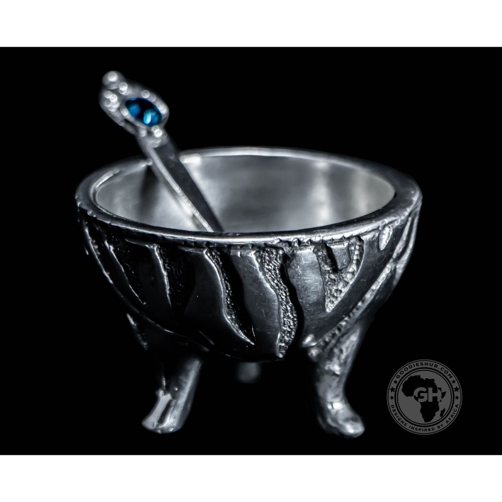 Zebra 3 Legged Pot &amp; Spoon - Earthangel