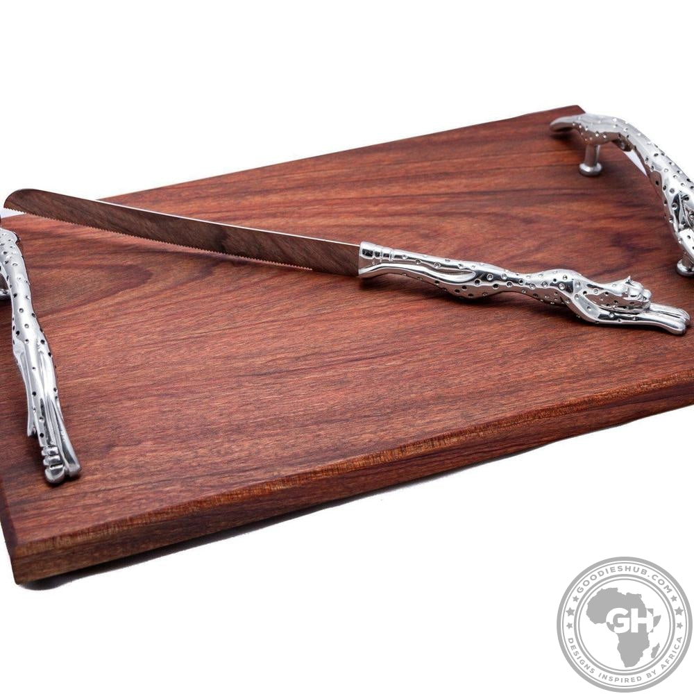 Bread Knife - Cheetah Africa Collection - Diana Carmichael-GoodiesHub