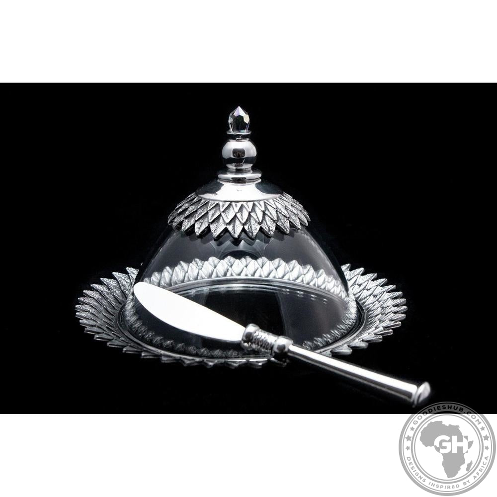 Butter Dish 120mm Crystal - Crystal D&
