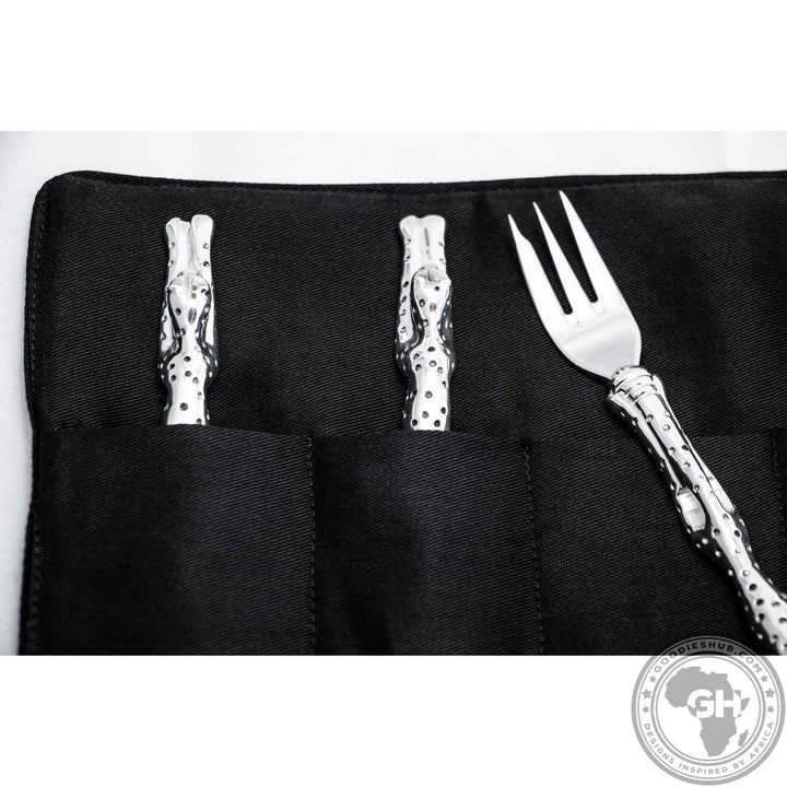 Cake Fork (187mm) - Cheetah Africa Collection - Diana Carmichael-GoodiesHub