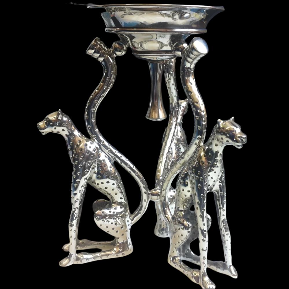 Candle Holder 27cm 3 Cheetah - Cheetah Africa Collection - Diana Carmichael-GoodiesHub