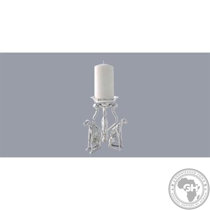 Candle Holder 27cm 3 Cheetah - Cheetah Africa Collection - Diana Carmichael-GoodiesHub
