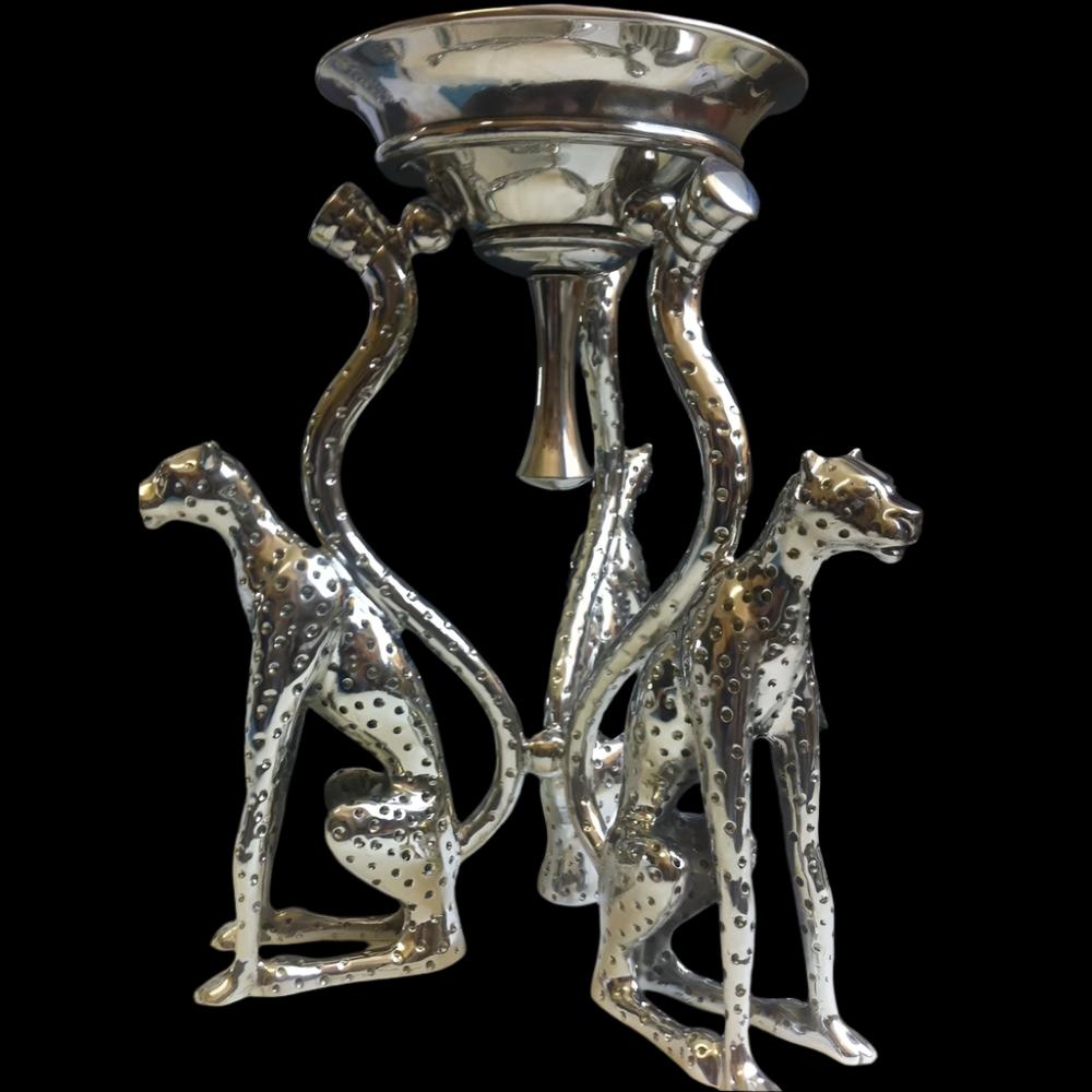 Candle Holder 27cm 3 Cheetah - Cheetah Africa Collection - Diana Carmichael-GoodiesHub