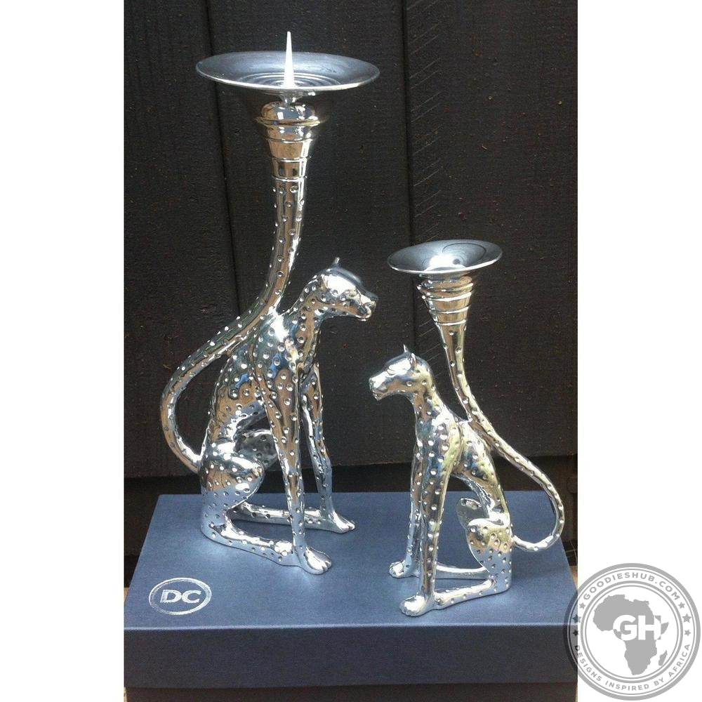 Candlestick - Cheetah Africa Collection - Diana Carmichael-GoodiesHub