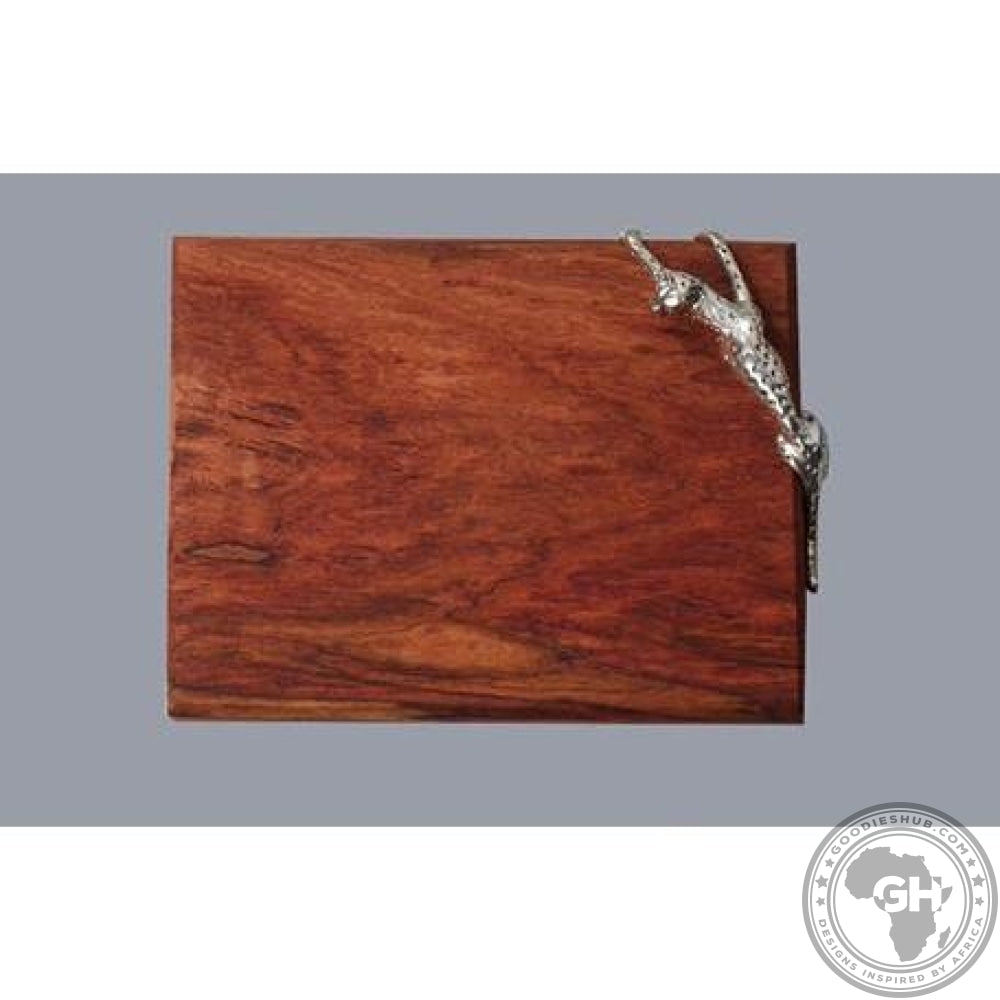 Cheese Board Small 22.5x17.5cm - Cheetah Africa Collection - Diana Carmichael-GoodiesHub