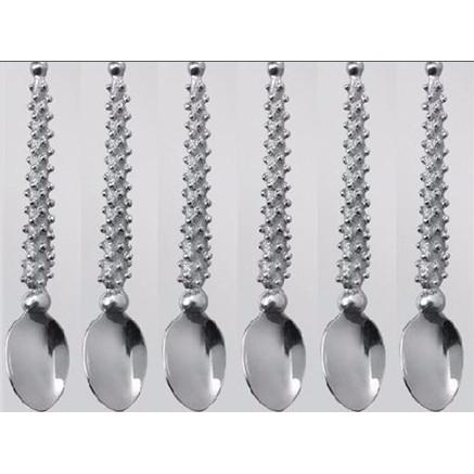 Coffee Spoon Studded (Set of 6) - Studded Collection - Diana Carmichael-GoodiesHub