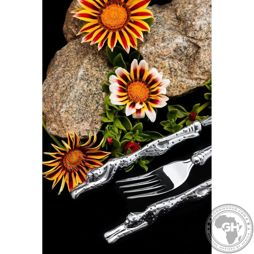 Dessert Fork - Cheetah Africa Collection - Diana Carmichael-GoodiesHub