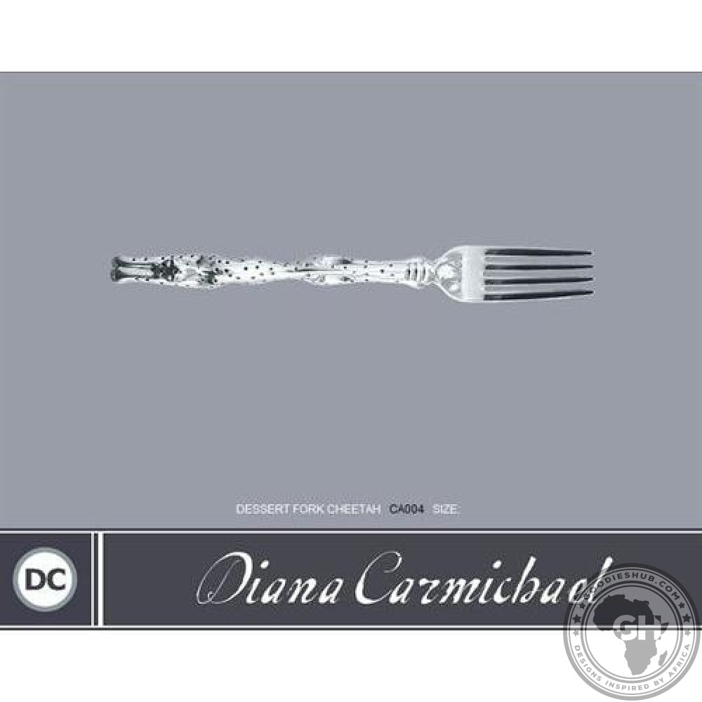 Dessert Fork - Cheetah Africa Collection - Diana Carmichael-GoodiesHub