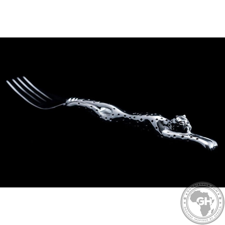 Dessert Forks (Set of 6) &amp; Pouch - Cheetah Africa Collection - Diana Carmichael-GoodiesHub