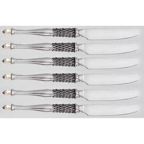 Dessert Knife Crystal (Set Of 6) & Pouch - Crystal D' Afrique Collection - Diana Carmichael-GoodiesHub