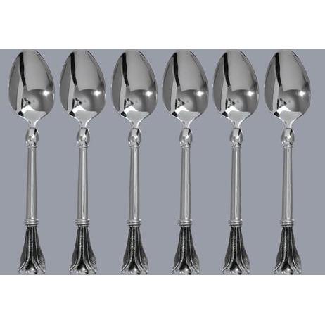 Dessert Spoon Usiba (Set Of 6) & Pouch - Usiba Lwe Nyoni Collection - Diana Carmichael-GoodiesHub