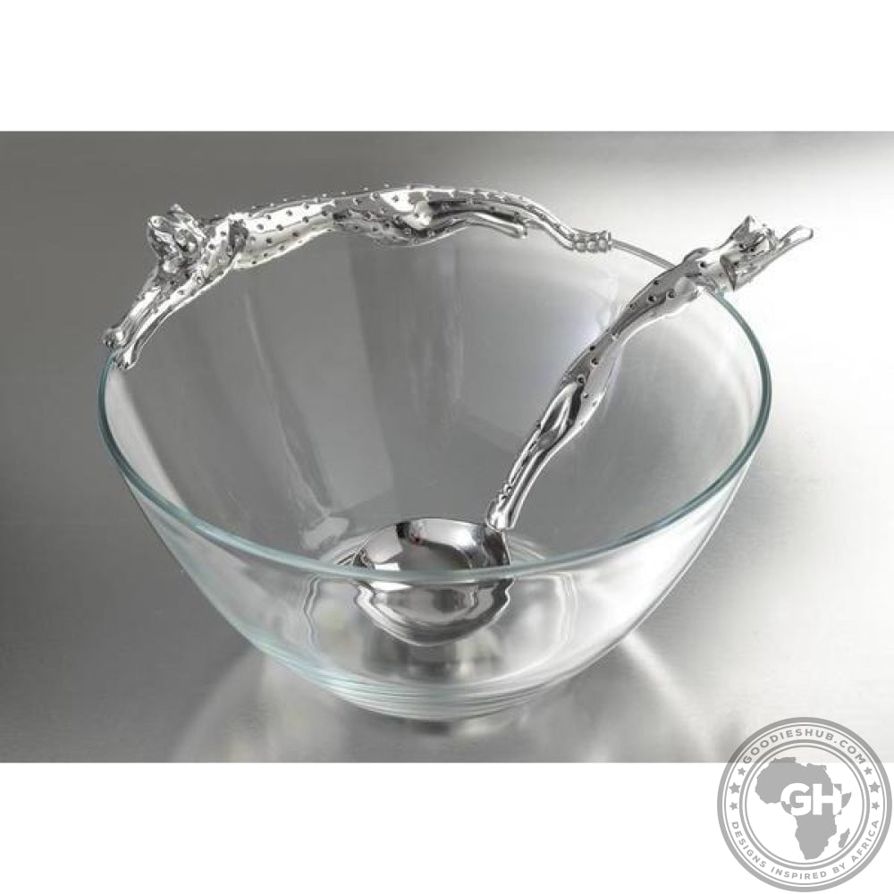 Dish 170mm Lying &amp; Sauce Ladle Set - Cheetah Africa Collection - Diana Carmichael-GoodiesHub