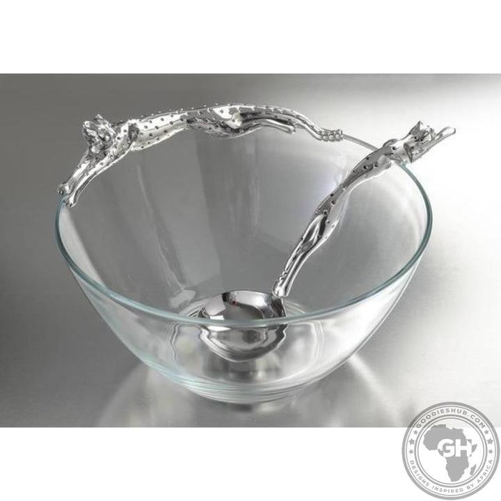 Dish 170mm Lying &amp; Sauce Ladle Set - Cheetah Africa Collection - Diana Carmichael-GoodiesHub