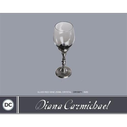 Glass Red Wine 250ml Crystal (Each) - Crystal d' Afrique Collection - Diana Carmichael-GoodiesHub