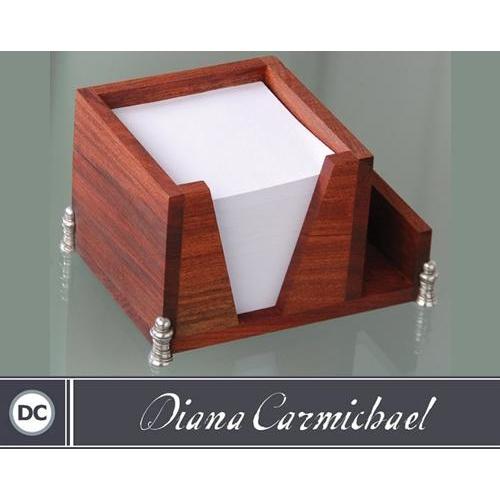 Memo Cube 10x10cm With Paper Refill & Business Card Holder - Ribbon Collection - Diana Carmichael-GoodiesHub