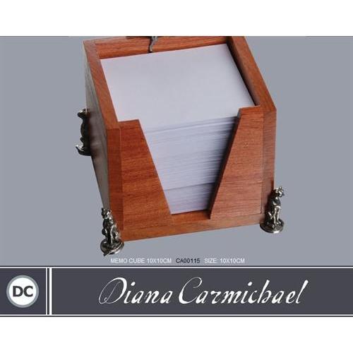 Memo Cube 10x10cm With Paper Refill - Cheetah Africa Collection - Diana Carmichael-GoodiesHub
