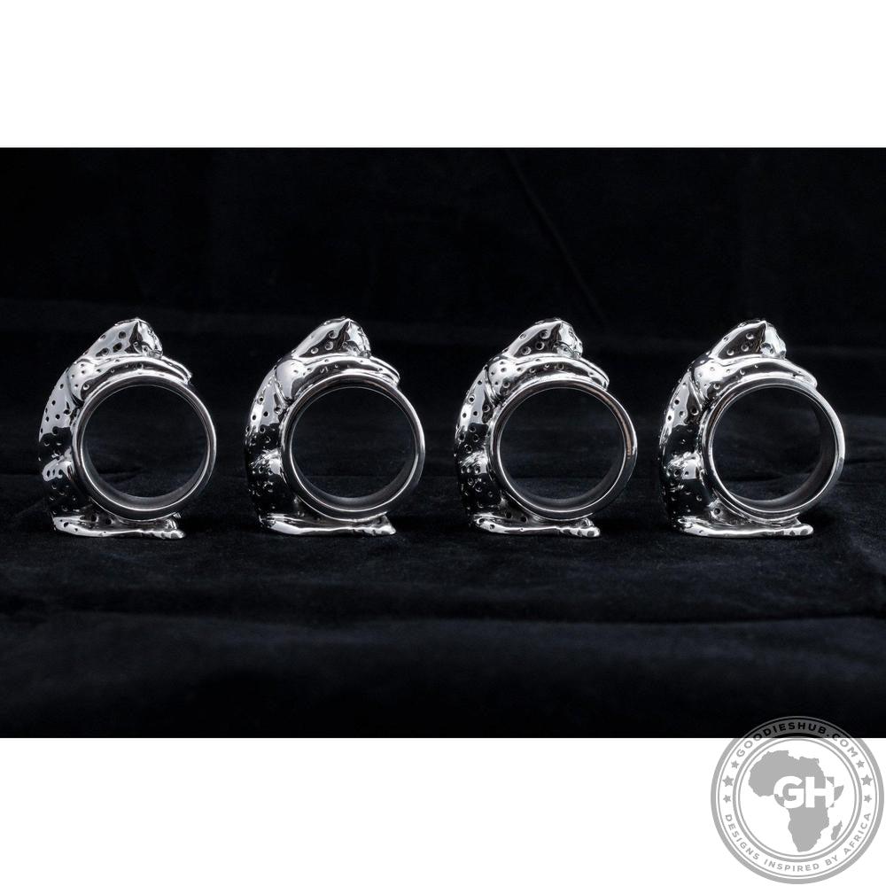 Napkin Ring Cheetah (Set of 4) - Cheetah Africa Collection - Diana Carmichael-GoodiesHub