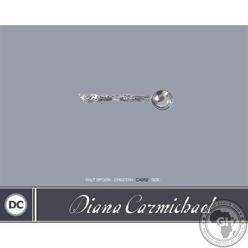 Salt Spoon - Cheetah Africa Collection - Diana Carmichael-GoodiesHub