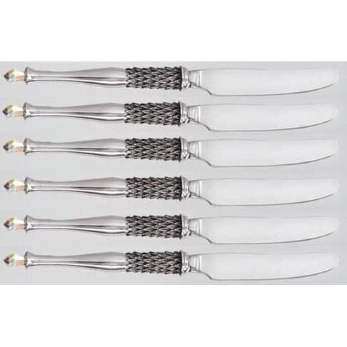Table Knife Crystal (Set Of 6) & Pouch - Crystal D' Afrique Collection - Diana Carmichael-GoodiesHub