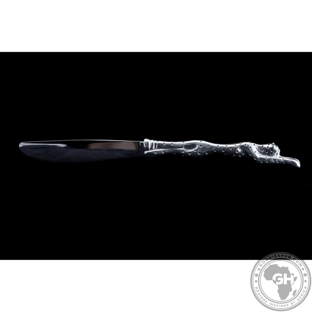 Table knives Cheetah (Set of 6) &amp; pouch - Cheetah Africa Collection - Diana Carmichael-GoodiesHub